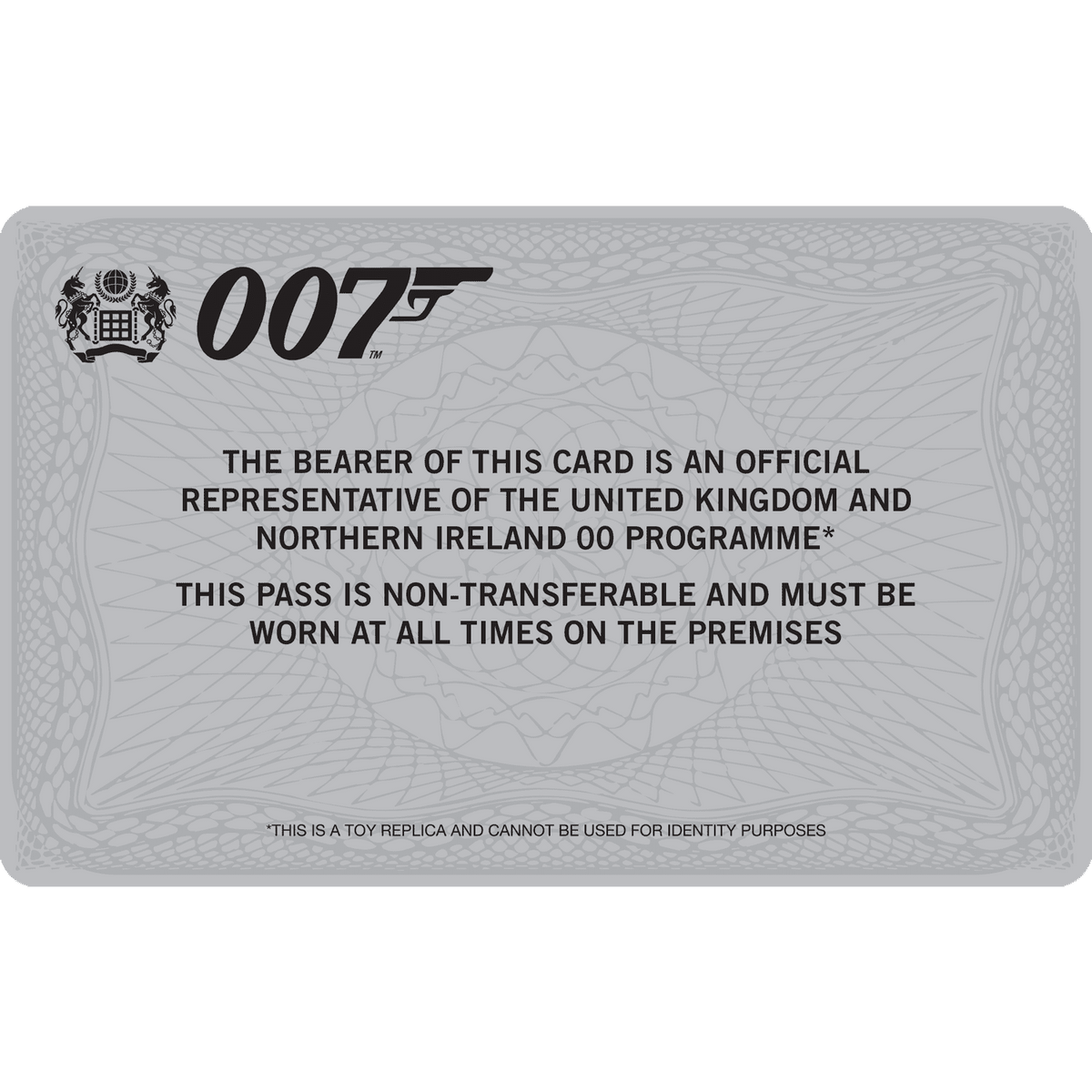 Personalised 007 ID Card ID CARD PrintClever 