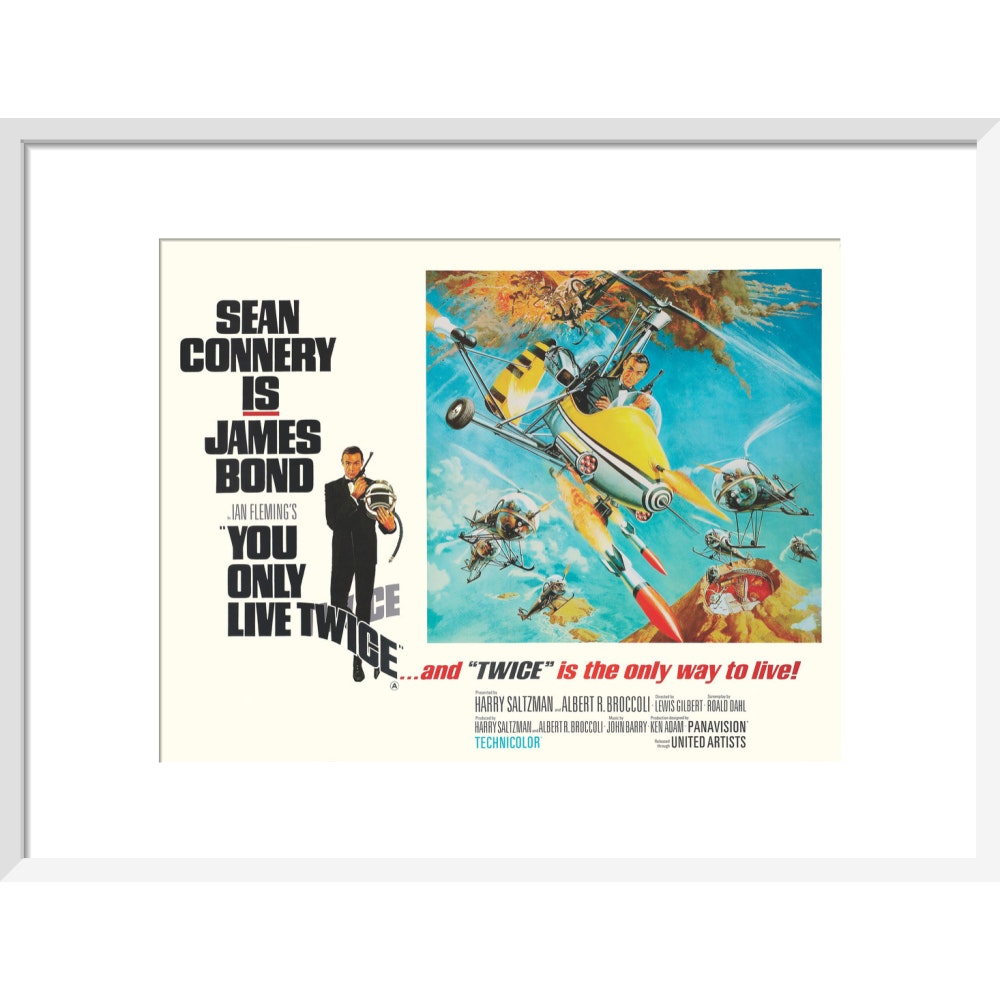 Gerahmter James Bond-Kunstdruck „Man lebt nur zweimal“ – von King &amp;amp; McGaw