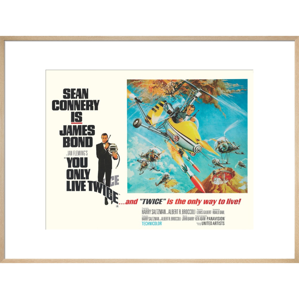 Gerahmter James Bond-Kunstdruck „Man lebt nur zweimal“ – von King &amp;amp; McGaw