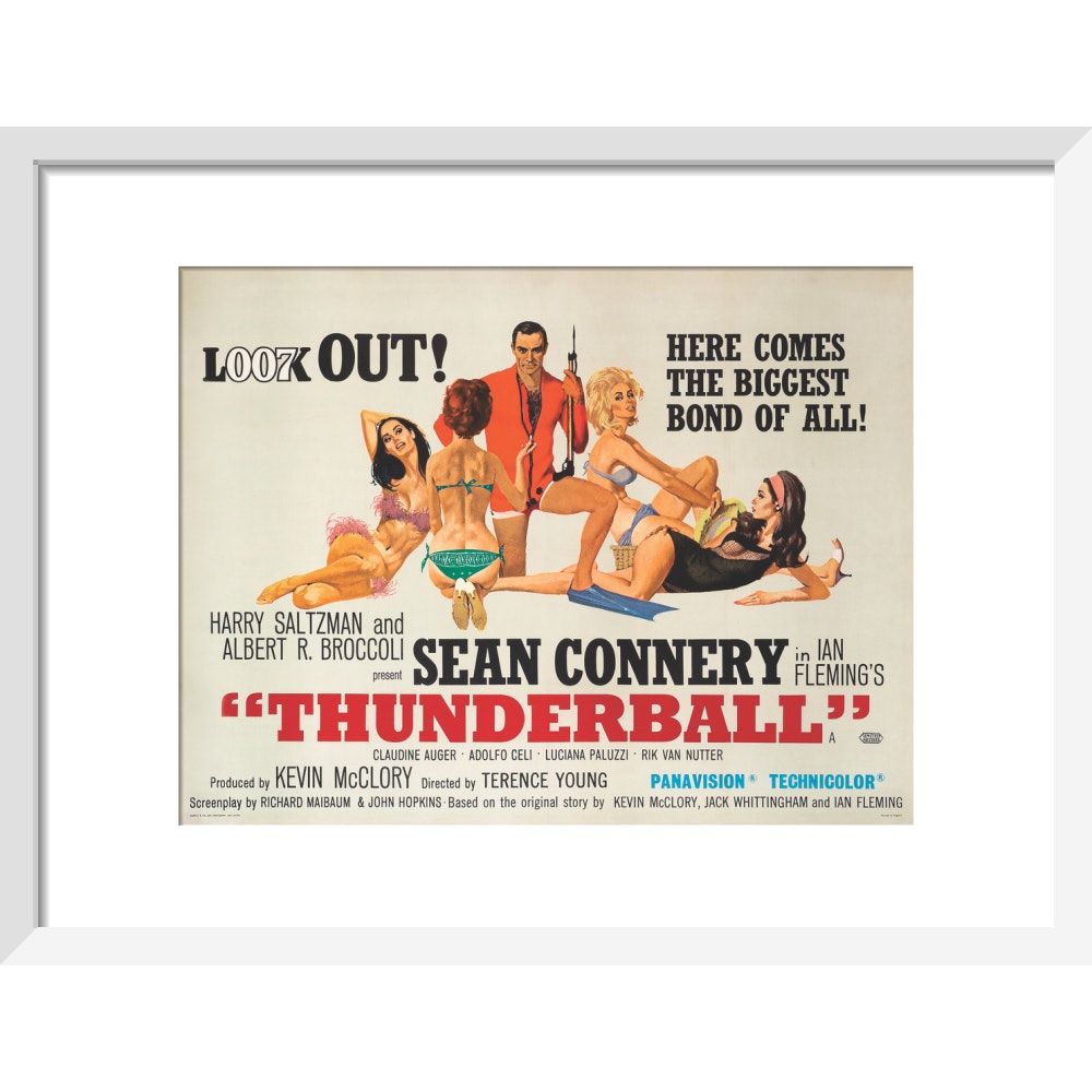 James Bond Thunderball Framed Art Print - By King & McGaw 007Store