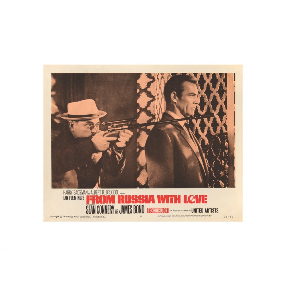 James Bond From Russia With Love Lobby Card Framed Art Print - By King & McGaw 007Store