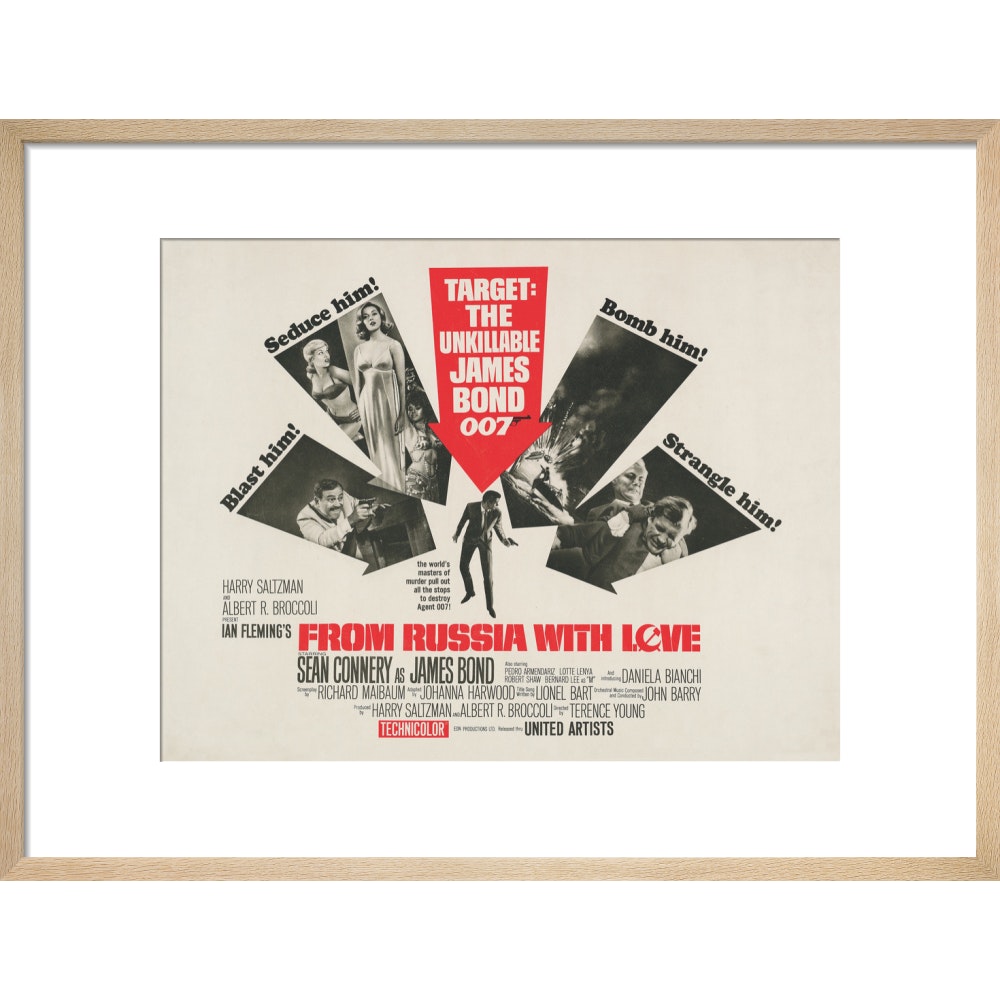 James Bond From Russia With Love Framed Art Print - By King &amp; McGaw