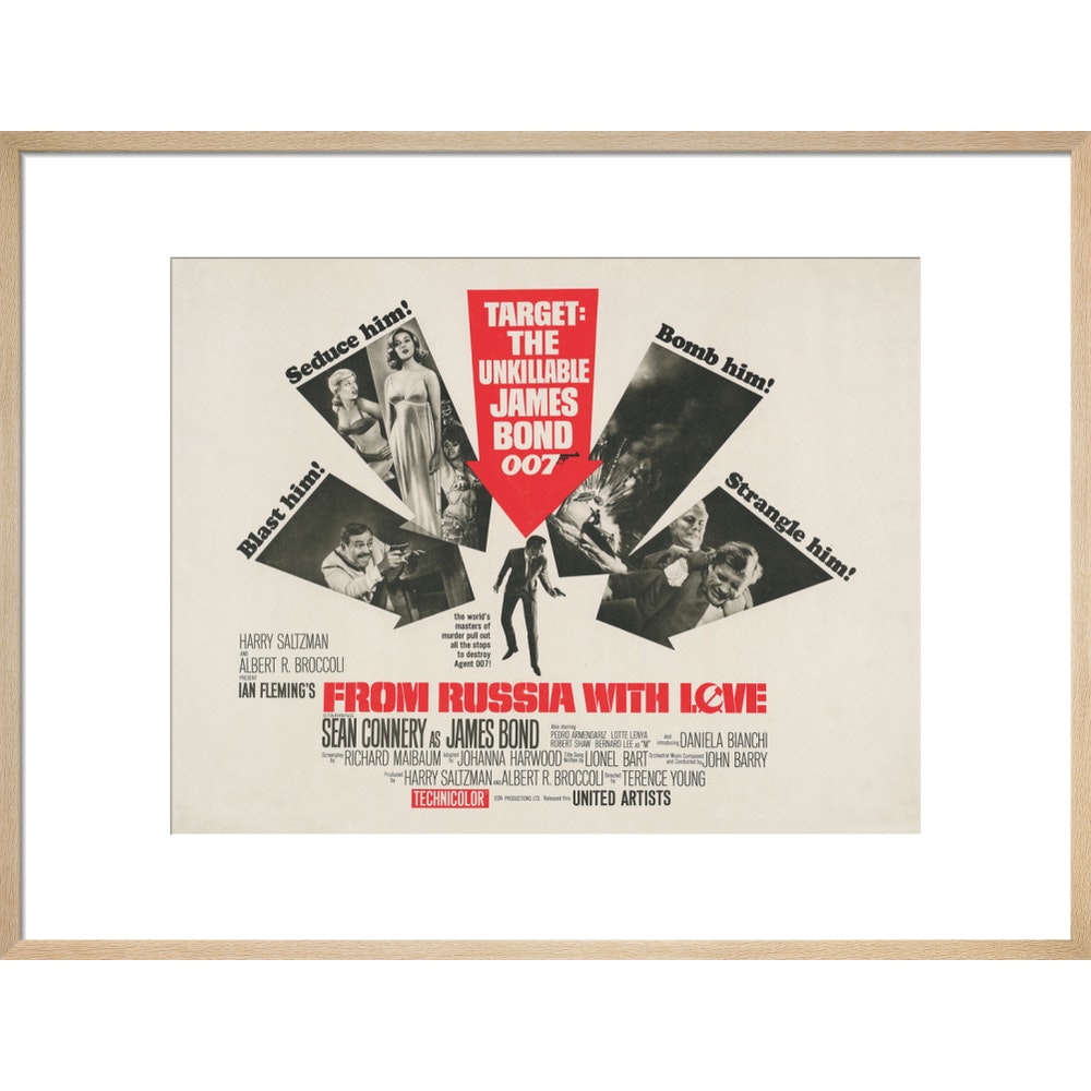 James Bond From Russia With Love Framed Art Print - By King &amp; McGaw