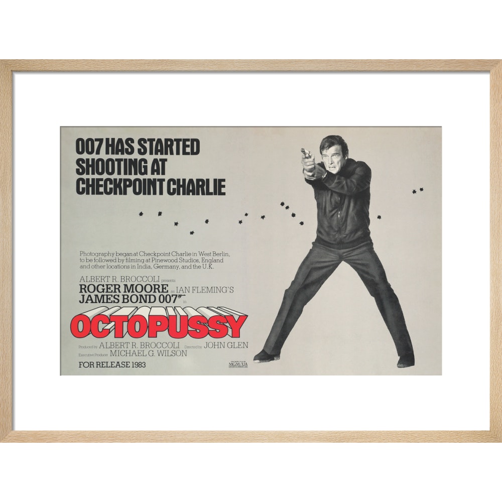 James Bond Octopussy Framed Art Print - By King &amp; McGaw