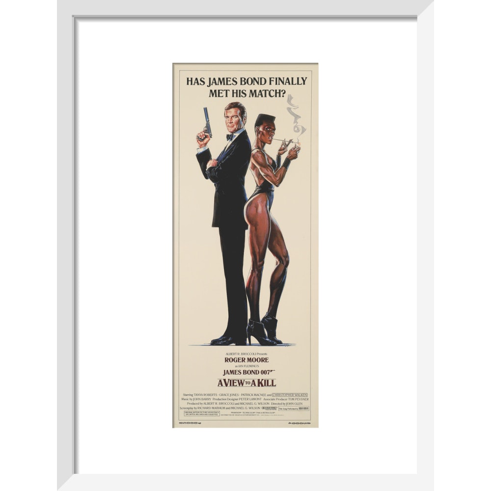 James Bond A View To A Kill Framed Art Print - By King &amp; McGaw