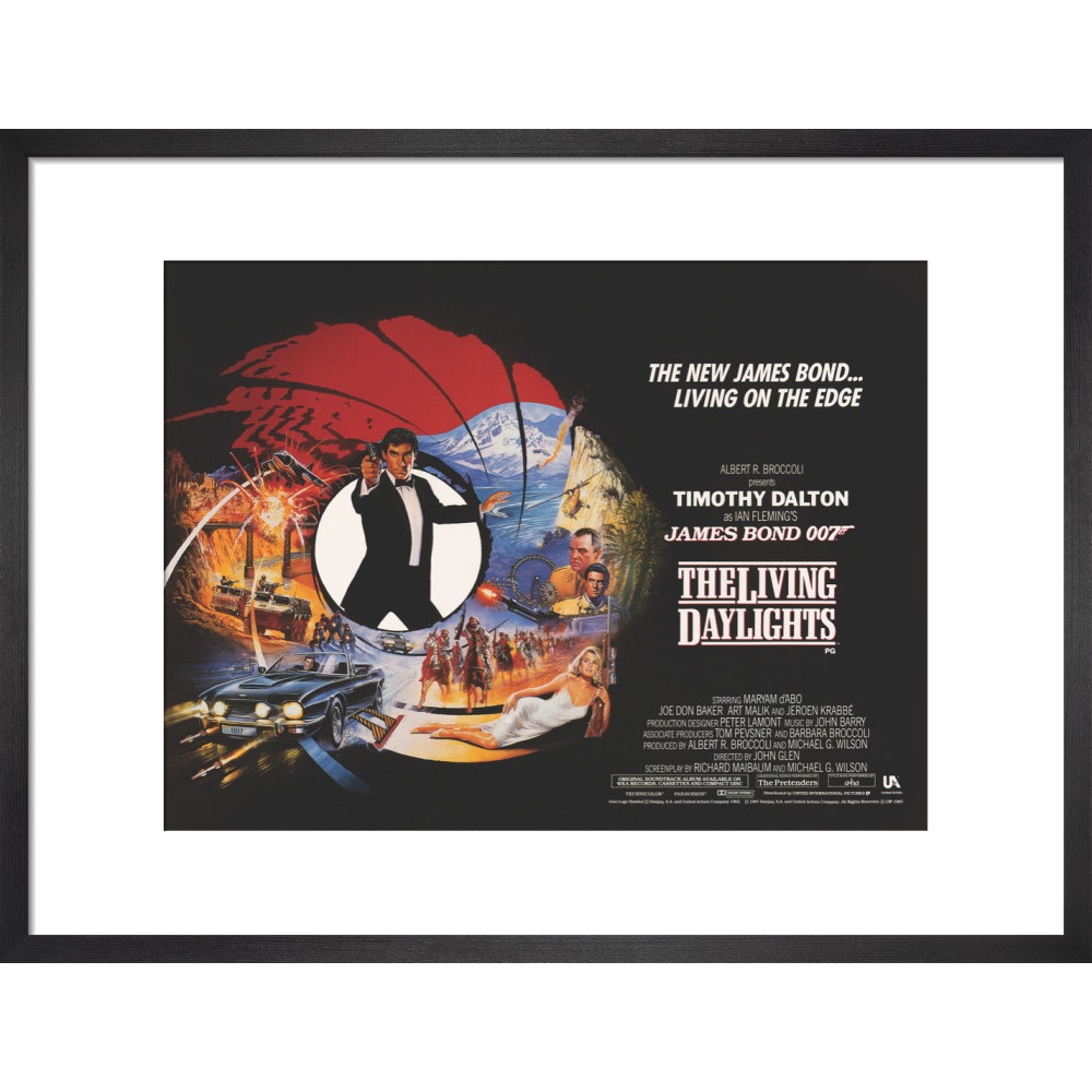 James Bond The Living Daylights Framed Art Print - By King &amp; McGaw