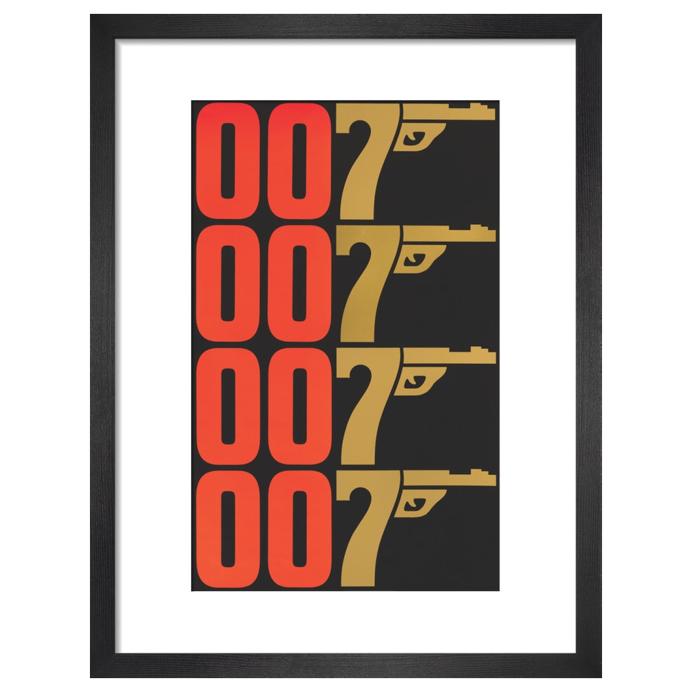James Bond The Man With The Golden Gun Graphic Framed Art Print - By King & McGaw 007Store