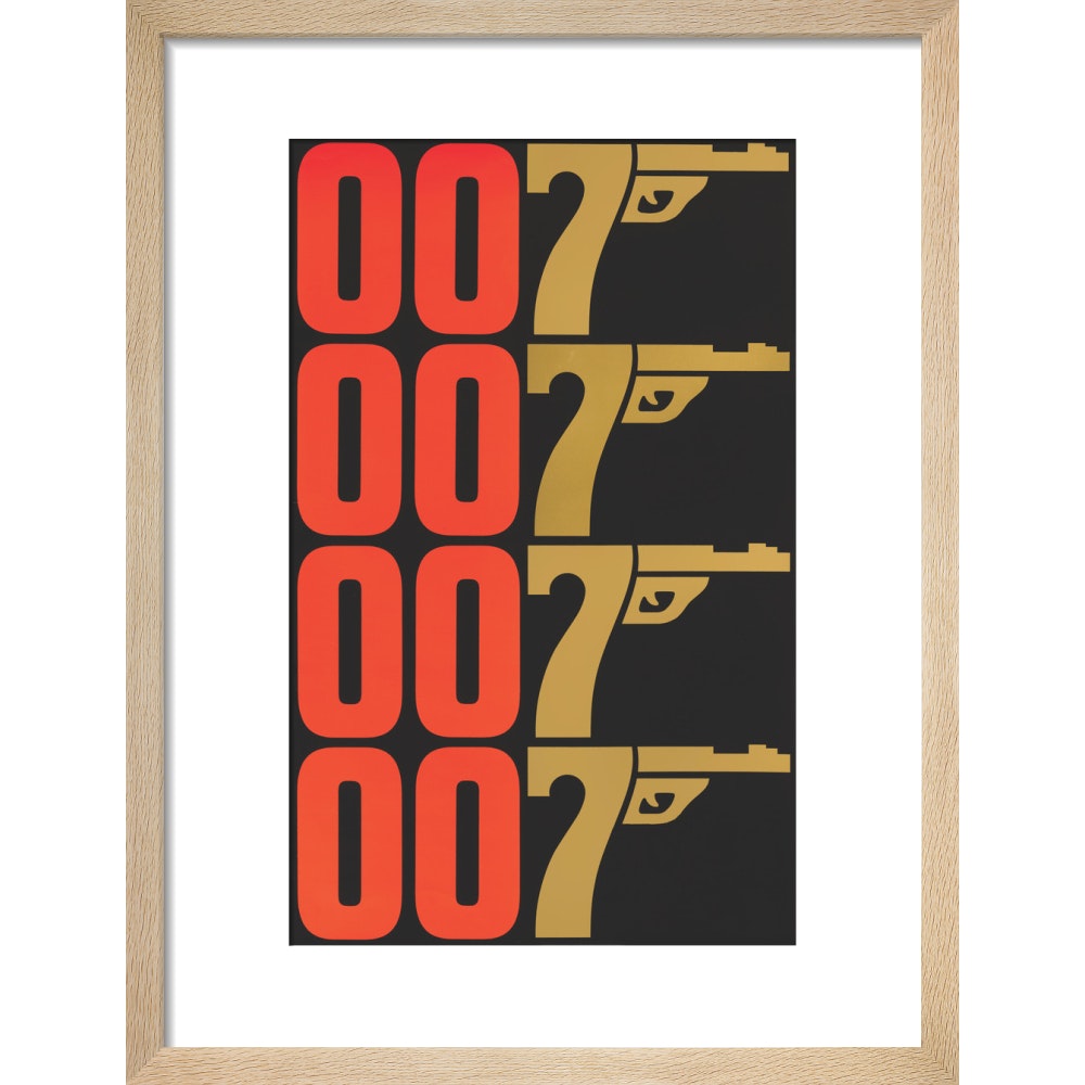James Bond The Man With The Golden Gun Graphic Framed Art Print - By King & McGaw 007Store