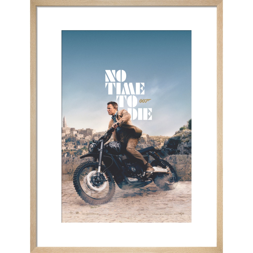 James Bond No Time To Die Bike Framed Art Print - By King &amp; McGaw