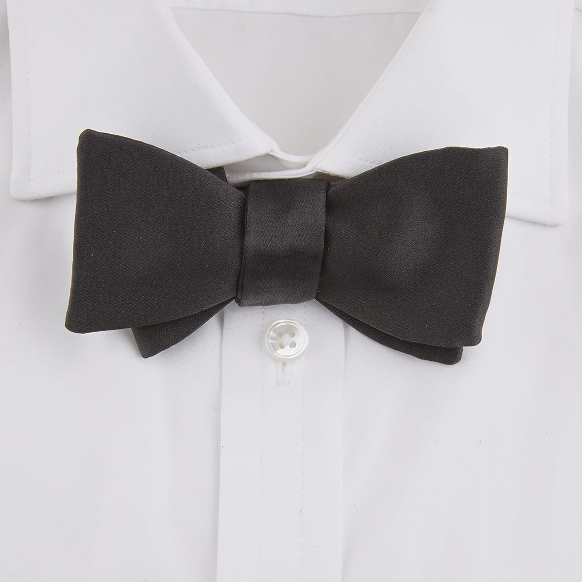 Black Silk Bow Tie By Turnbull &amp; Asser - Casino Royale Edition - 007STORE