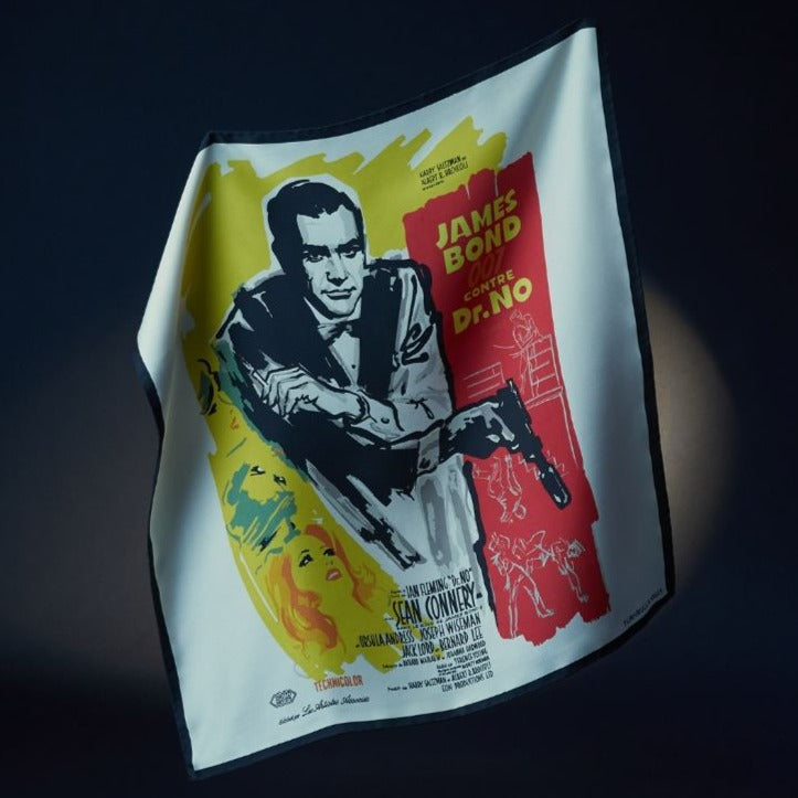 James Bond Dr. No Poster Seiden-Einstecktuch - Von Turnbull &amp;amp; Asser